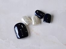 ルシェルアイ/FOOTドット☆くすみ☆モノクロ