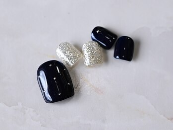 ルシェルアイ/FOOTドット☆くすみ☆モノクロ