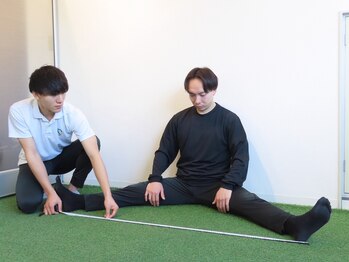 ストレッチ専門店 【NOBIRU Stretch九品仏店】 肩こり/腰痛/姿勢改善/筋膜リリース/施術の流れ ストレッチ後再計測