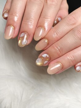 【定額ネイル】フラワーネイル