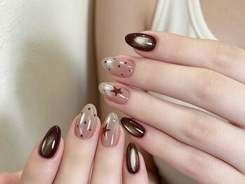 クイーンズネイルサロン(Queen's nail salon)/持ち込みデザイン4本