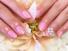アイリッシュネイル 久屋大通店(Irish Nail)/ピンク×ビジュー盛り