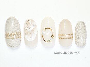 アンドシュシュネイル(&CHOU CHOU nail)/定額￥７９８０