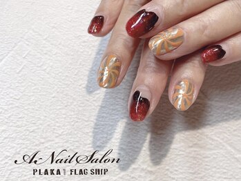 エーネイルサロン プラーカ本店(A-Nail Salon)/　大人ハロウィンネイル