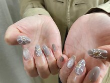 モグネイル(Mogunail)/3.4月定額B フラワーネイル