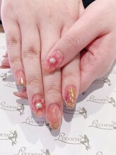 ルコル(Lecoeur)/ぷっくりお花ネイル