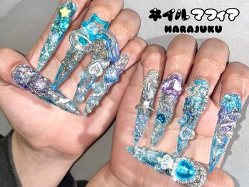 ロングネイル/長さだし/原宿