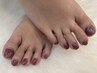 【Foot★ネイル】ワンカラー/ラメ/マグネット¥5000→¥4800