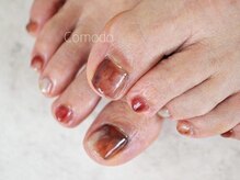 ネイル アトリエ コモード(nail atelier Comodo)/ニュアンスネイル [warm brown]