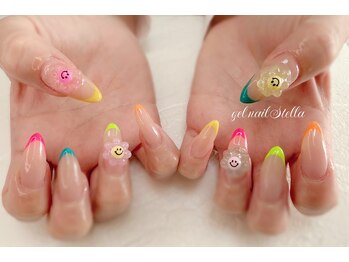 ジェルネイルステラ(gel nail Stella)/スキニーフレンチ