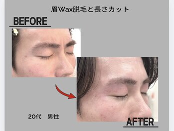 ネムリビト/バラツキのある濃いメンズ眉