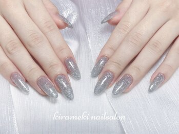 キラメキネイルサロン(Kirameki nail salon)の写真/【美フォルム×艶ワンカラーネイル】マグネットカラーも豊富＊丁寧なケアでちゅるんなネイルをお届け♪