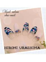 ネイルサロンシャネイル/プッチ柄ネイル、フレンチネイル