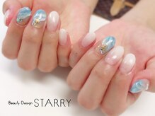 スターリー(STARRY)/海辺　夏　　砂浜ネイル