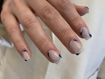 アイネイルズ 天神今泉店(I-nails)/【misa.s】繊細ラインニュアンス