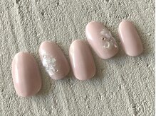 ネイラ 大宮店/シンプルピンクベージュ