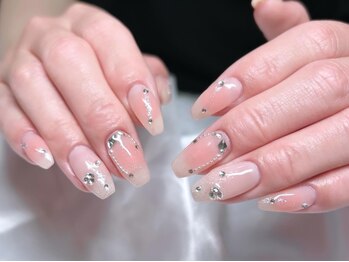 チーク/キラキラ/Vカット