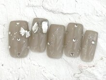 ネイルメゾン 池袋店(NAIL MAISON)/キラキラリボン¥6980