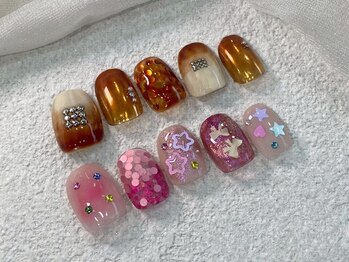 カルテット(quartetto)の写真/【チビ爪さんも可愛く♪】爪を伸ばせない方、ショートネイル派の方に★ハンド・フット同時施術も可◎