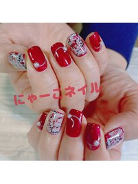 秋フラワーネイル☆定額￥6980