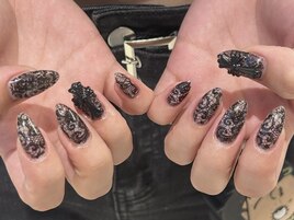 黒レースネイル！