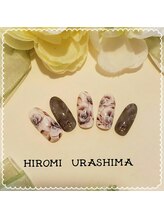 ネイルサロンシャネイル/秋冬ネイル　フラワーネイル