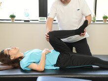 大森カイロプラクティック院/腸腰筋の調整をしています。