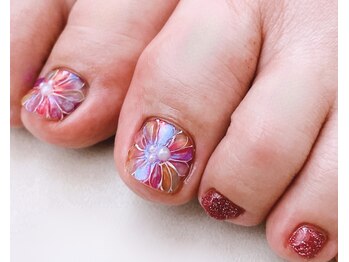 デシカ(DeSica)/大人フラワーネイル＊手描きart