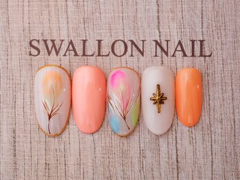 スワロンネイル(SWALLON NAIL)/５・６月定額ネイル