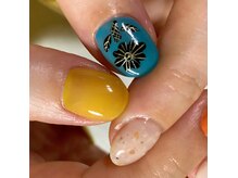 ネイルキャンバス(Nail Canvas)の雰囲気（色遊びアート）