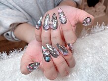 レアネイル 新宿(le'a nail)/ミラーネイル