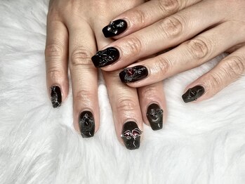 Blackお持ち込みネイル