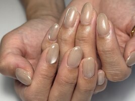 ピンクネイル/マグネットネイル