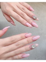 クリーム(Nail Atelier CREAM)/ワンカラー＋パーツ2本