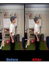 整体院札希 上本町/姿勢バランス確認