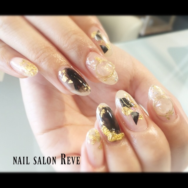 秋☆ニュアンスネイル