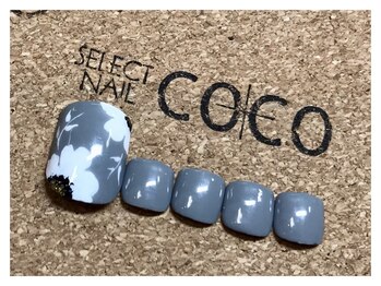 セレクトネイル ココ 秦野店(SELECT NAIL COCO)/フット 大人フラワー