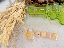 春の色合いで柔らかく