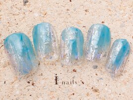夏色クリアベースネイル6480円