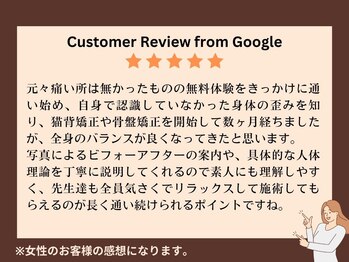 陽ので接骨院 国分寺院/Googleからのお声をご紹介!