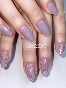 ナレル ライカム(NARERU)の写真/自爪がすぐにかけてしまう、薄い、深爪など様々なお悩みを解決！長さ出しでどこから見ても綺麗な美爪に♪