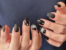 black / 5本アート