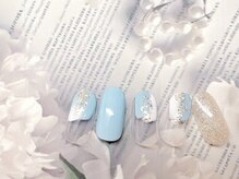フルールソンネイル(fleur son nail)/7月定額シンプルアート