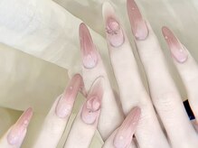 王道★ワンホンチークネイル（パーツ組み合わせ別料金）￥8980