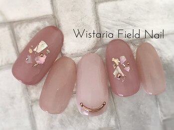ウィスタリアフィールドネイル MONAD店(WISTARIA FIELD)/シェル ワンカラー ヌーディー