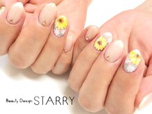 スターリー(STARRY)/向日葵　夏ネイル