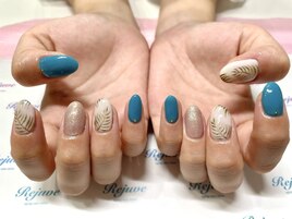 爽やかブルー＆ボタニカル柄☆