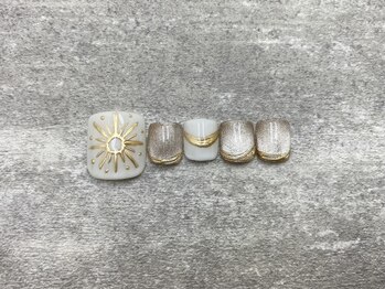 ルチア ネイルアンドアイラッシュ 元今泉店(Lucia)/フット定額 オフ込¥9100