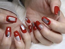 ヴィエル ネイル(VIEL NAIL)/今季人気カラーで囲みネイル♪