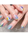 紫陽花ネイル